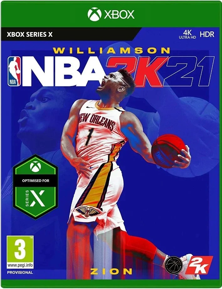 La couverture du jeu NBA 2K21