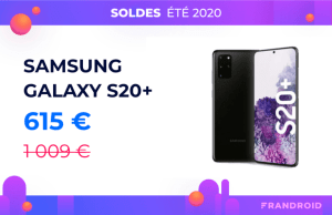 Le prix du Samsung Galaxy S20 Plus chute à 615 € grâce à ce code promo