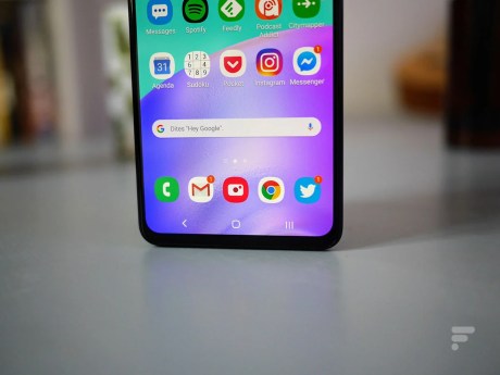 La bordure inférieure du Samsung Galaxy A41