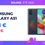 Pendant les soldes, le prix du Samsung Galaxy A51 passe de 379 à 251 € Pendant les soldes, le prix du Samsung Galaxy A51 passe de 379 à 251 €
