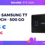 Le SSD Samsung T7 Touch avec capteur d’empreintes est à prix réduit