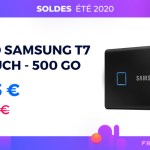 Le SSD Samsung T7 Touch avec capteur d’empreintes est à prix réduit Le SSD Samsung T7 Touch avec capteur d’empreintes est à prix réduit
