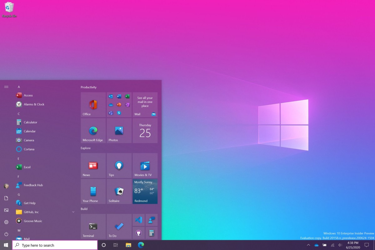 Windows 10 nouveau style démarrer