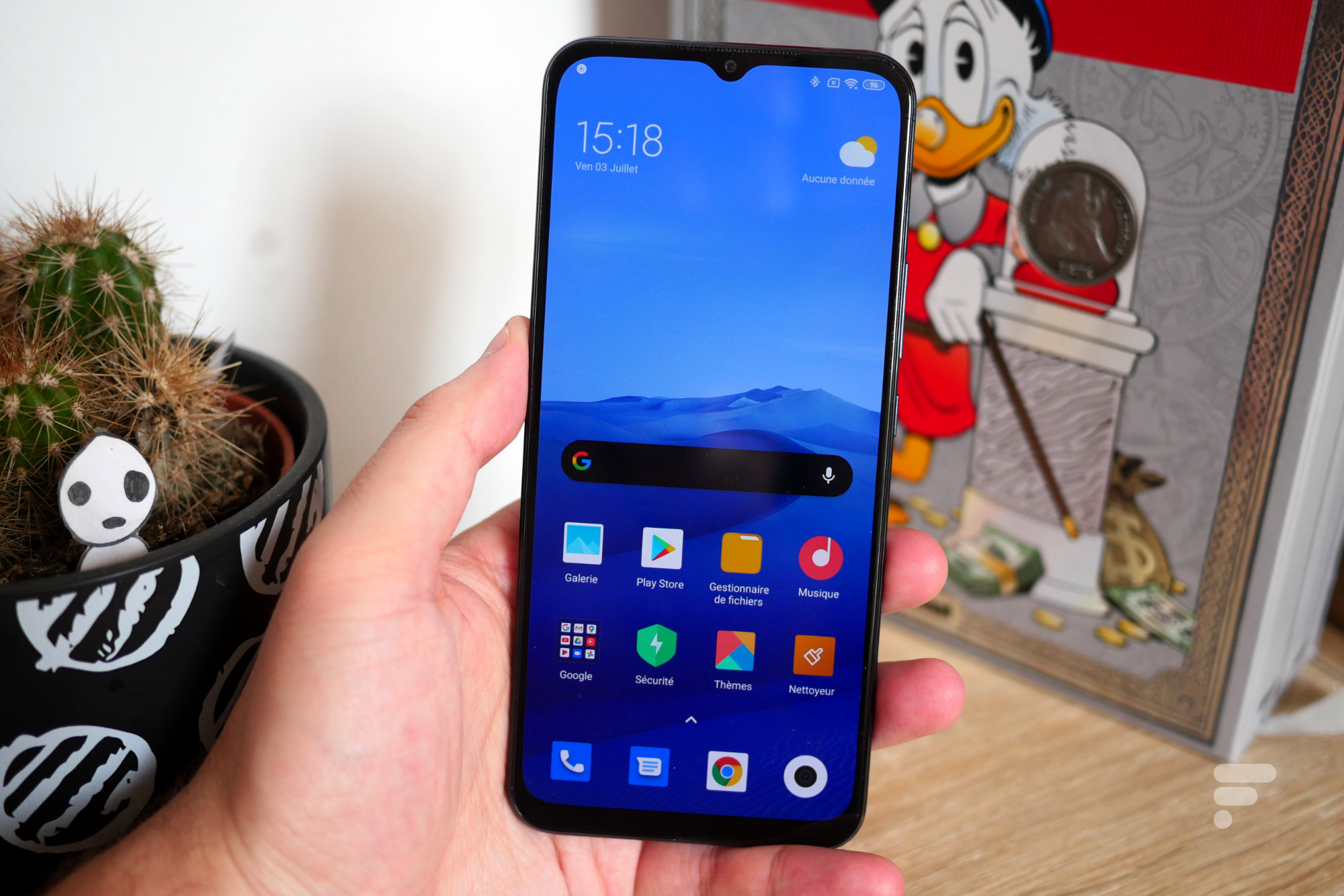 L'écran du Xiaomi Mi 10 Lite 5G