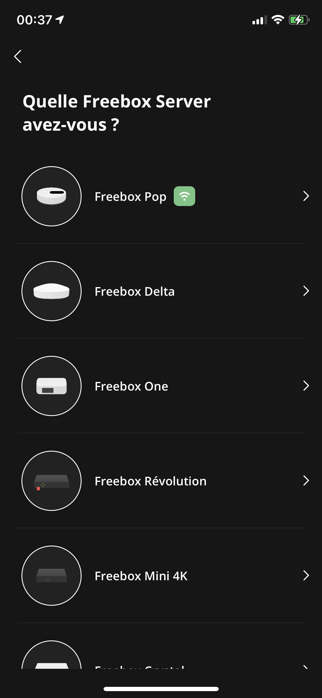 Application Freebox Connect 00030