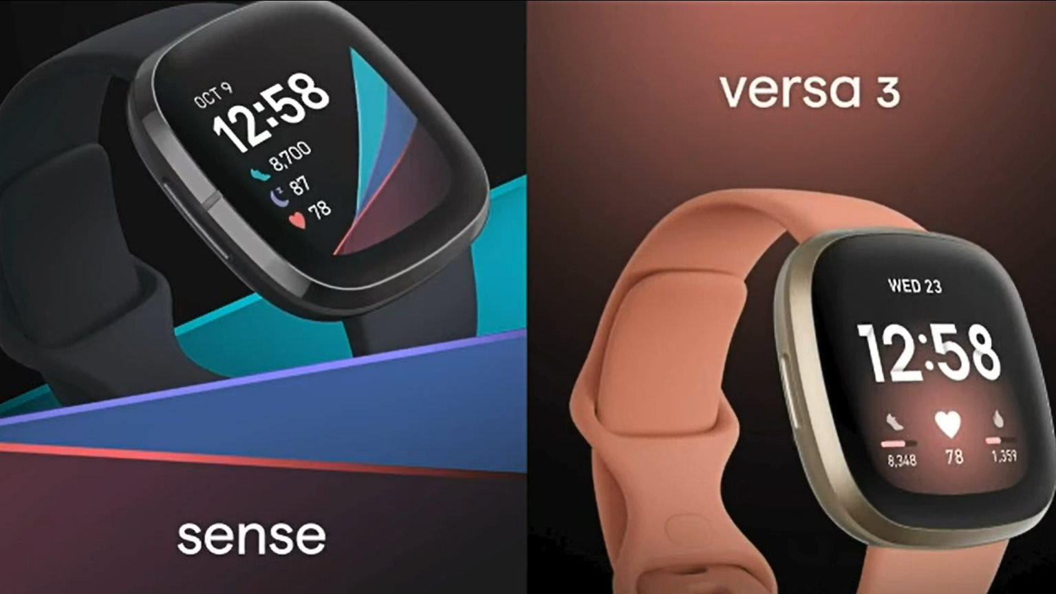 Fitbit Sense et Fitbit Versa 3