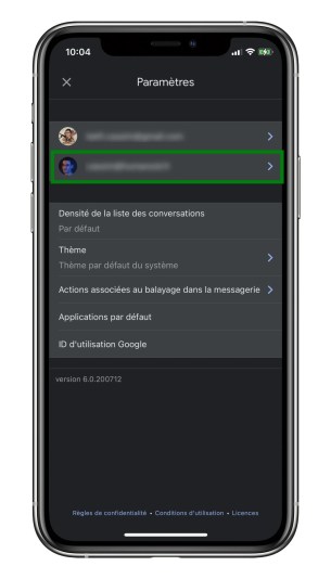 Chaque compte doit être configuré individuellement // Source : Frandroid