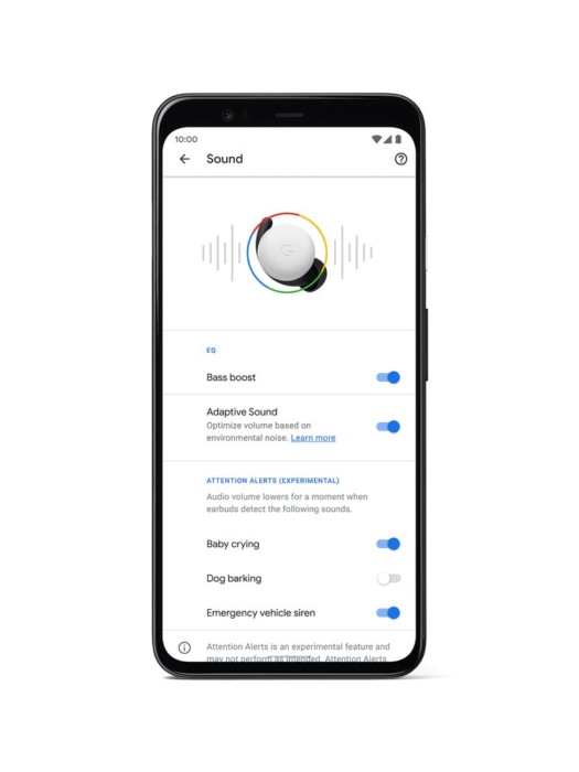 Google pixel buds mode audio réglages
