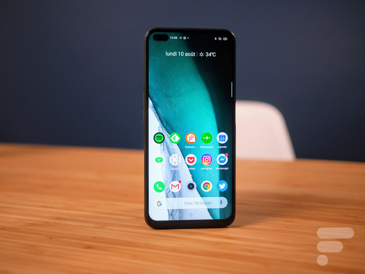 L'écran du Realme X50