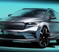 Le Škoda ENYAQ iV en dessin // Source : Škoda