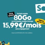 80 Go pour 16 euros à vie avec ce nouveau forfait mobile Sosh