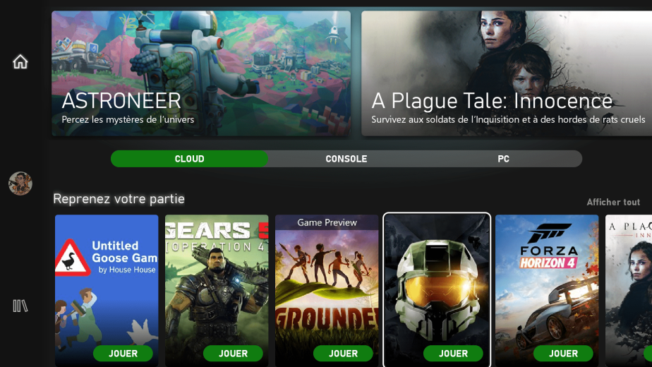 L'interface n'est pas adaptée à Android TV