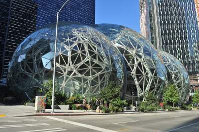 Amazon - Maison mère à Seattle // Source : Wikimedia