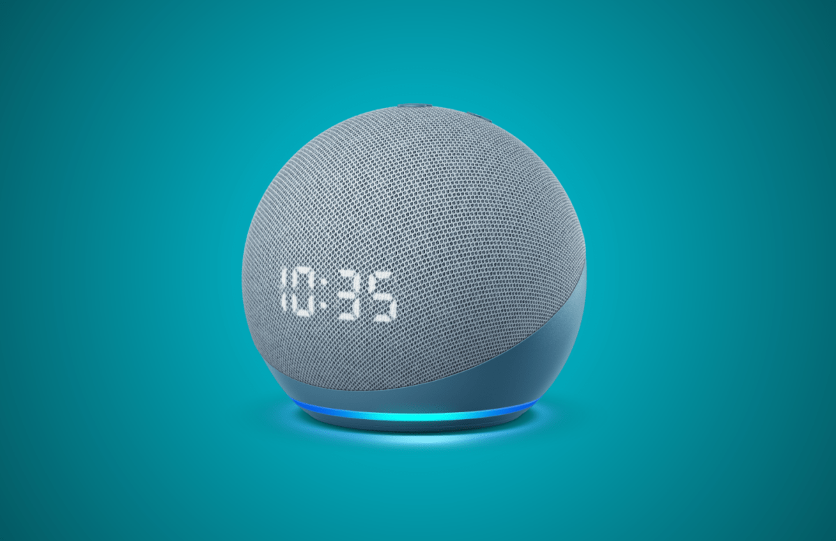 Amazon Echo Dot with Clock 2020