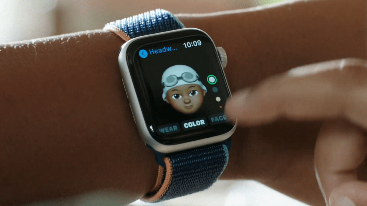 Apple configuration famille apple watch Memoji cadran