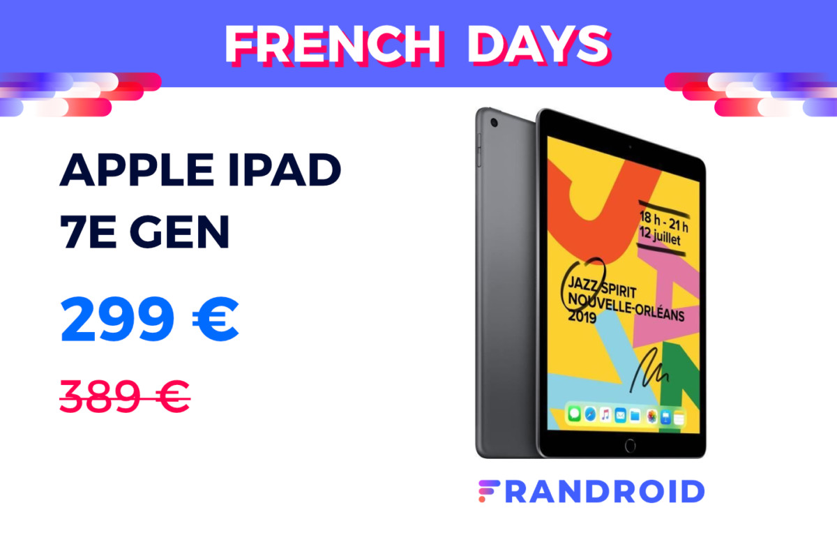 apple ipad 7 french days 2020