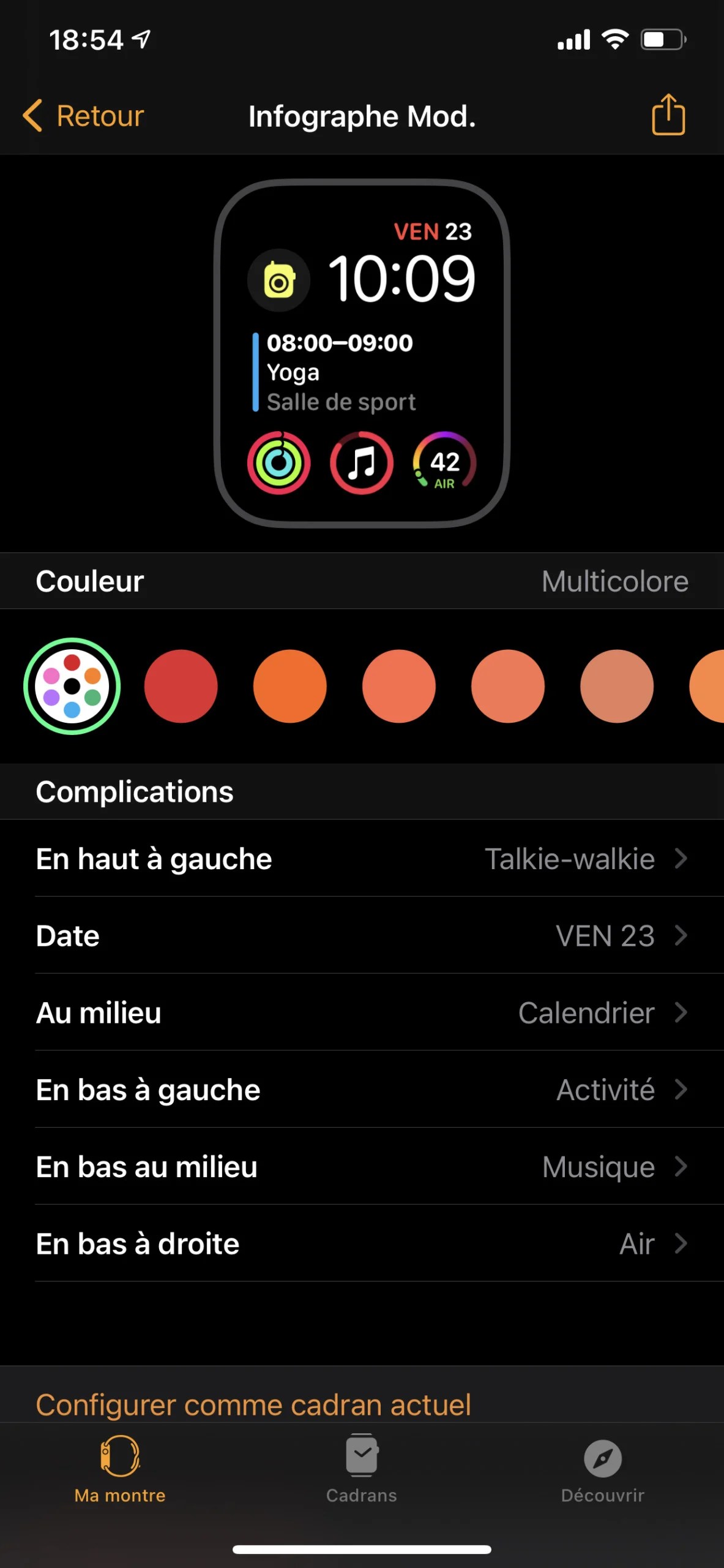 Apple Watch watchOS 7 appli