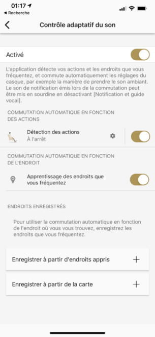 L'application Headphone Connect de Sony