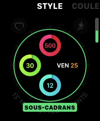 Apple Watch watchOS 7 cadran personnalisation