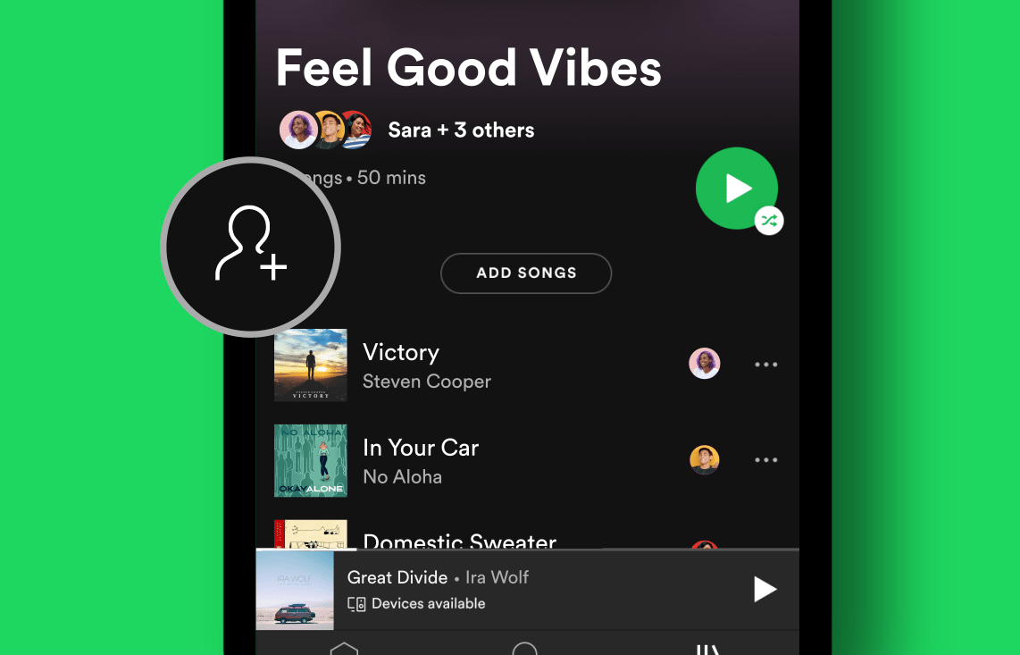 Les playlists collaboratives sur Spotify