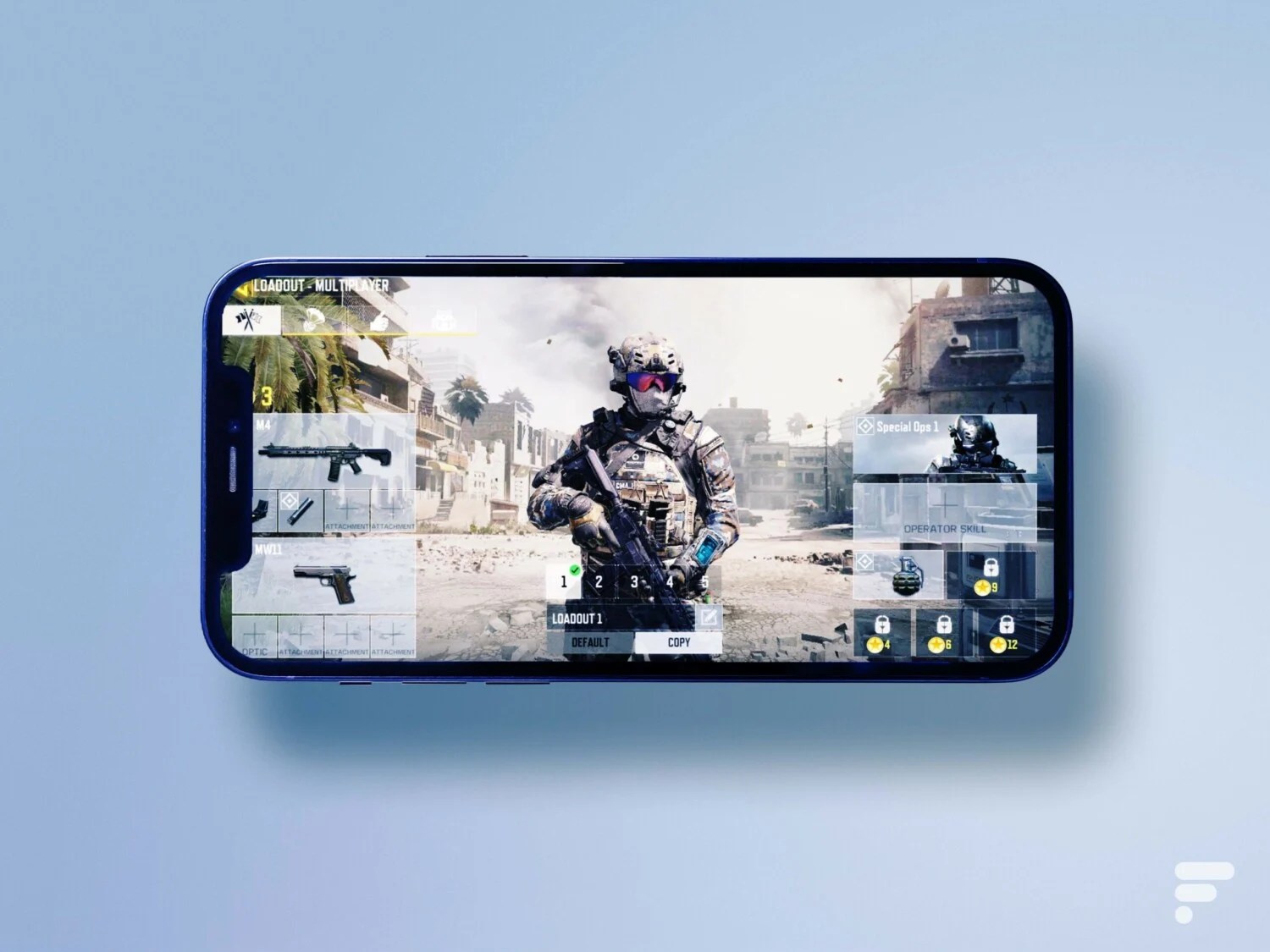 Call of Duty mobile est “mangé” par l’encoche de l’iPhone 12 // Source : Frandroid / Arnaud Gelineau