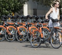Des vélos en libre-service // Source : bicloo