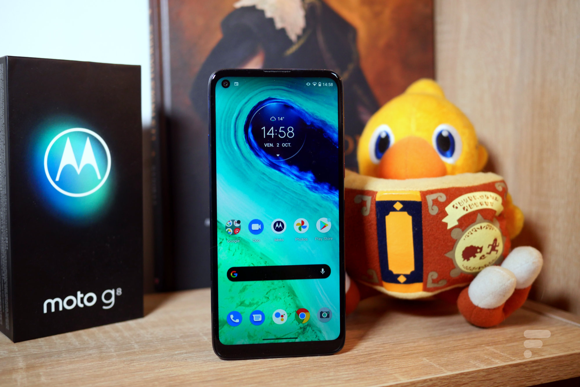 Le dos du Motorola Moto G8