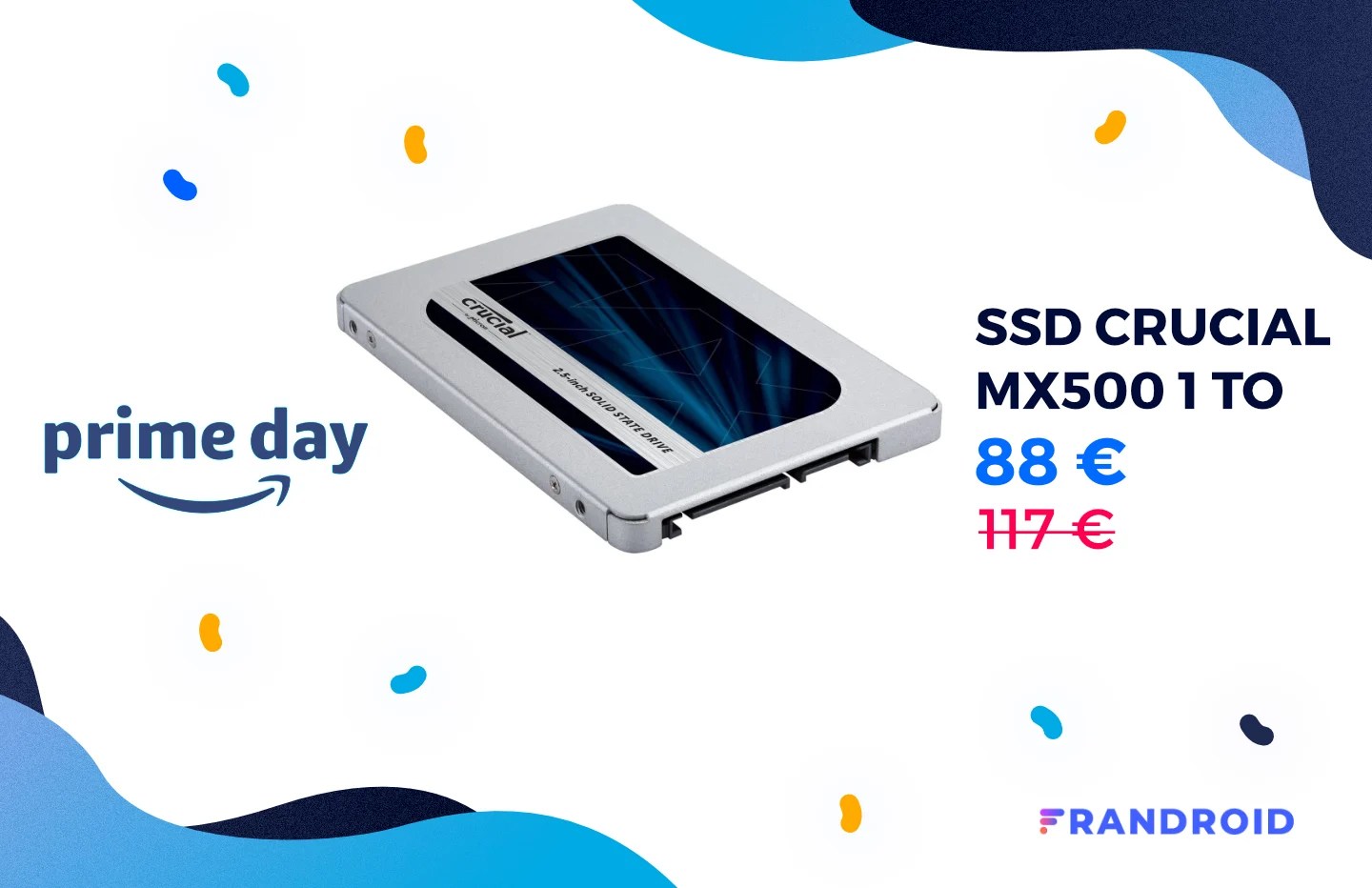Le Prime Day propose un stockage ultra rapide à 0,09 €/Go avec le SSD Crucial MX500 1 To