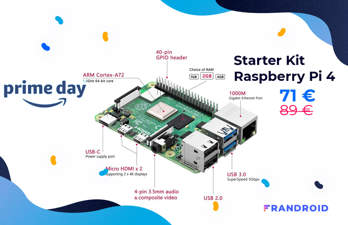 starter kit Raspeberry Pi 4 primeday 2020