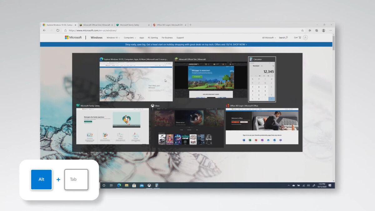 Windows 10 alt tab octobre 2020