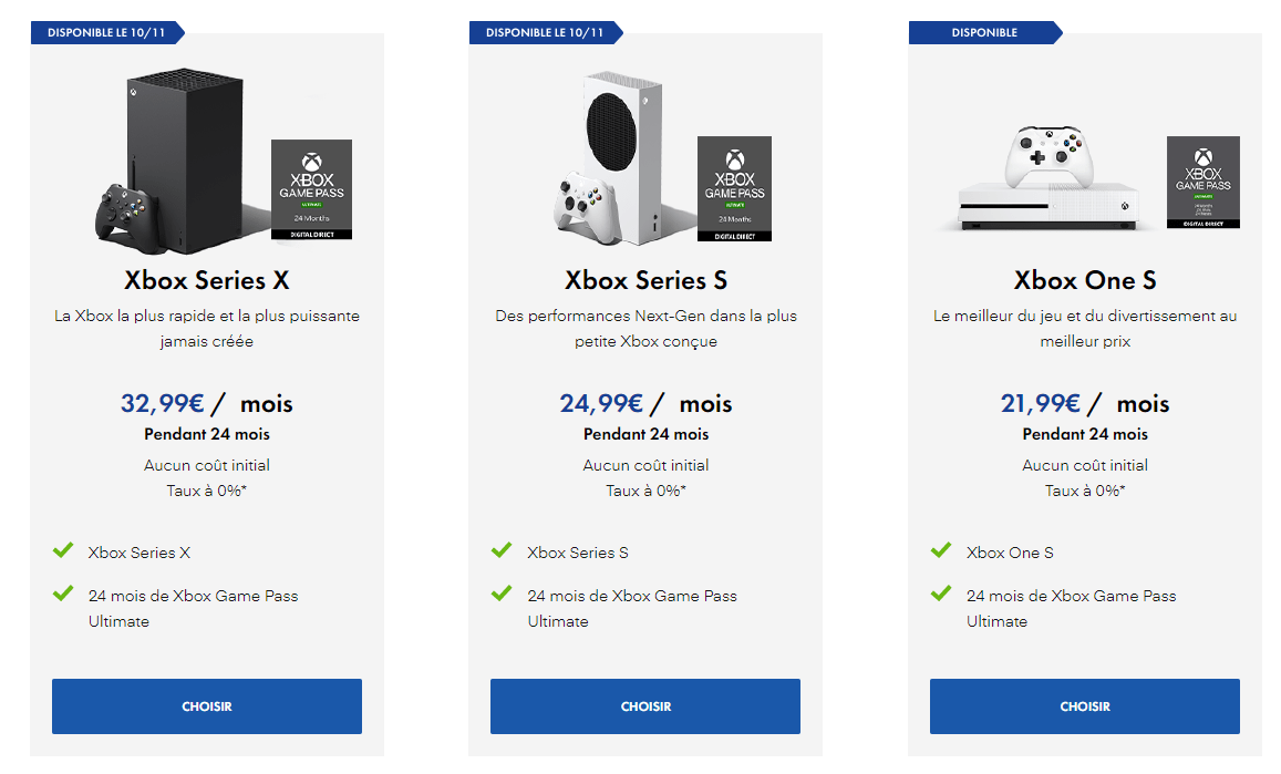 Les offres de Xbox All Access chez Micromania