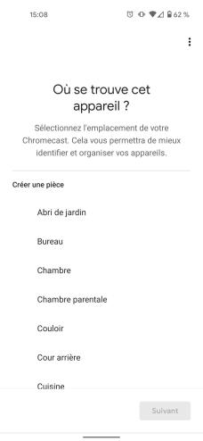 Localiser le Chromecast permet de l'identifier facilement par la suite // Source : Frandroid