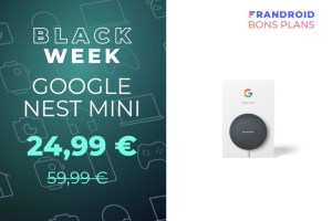 La plus petite des enceintes connectées de Google, la Nest mini, est à -58 %