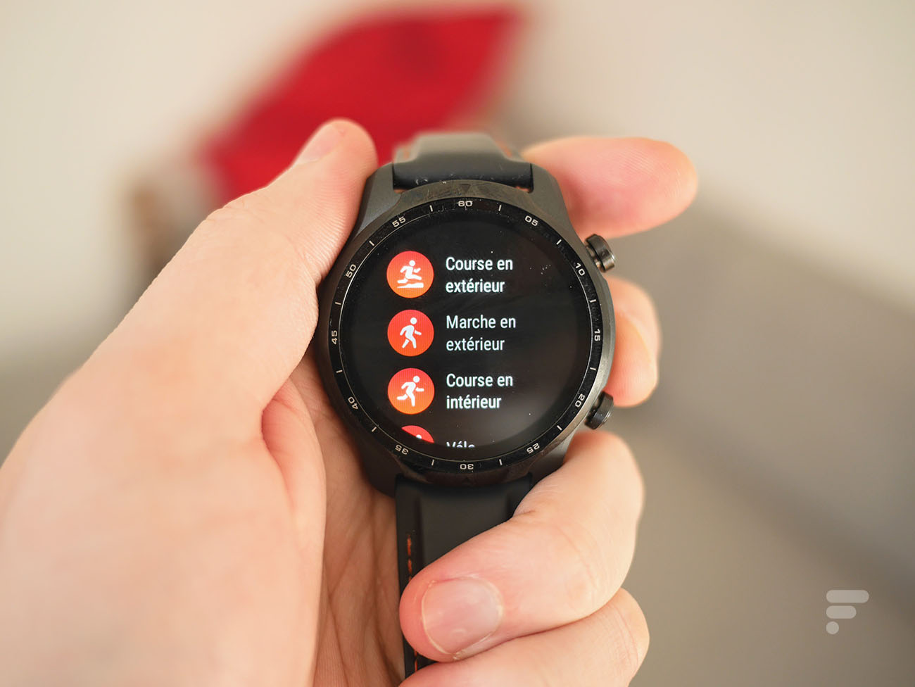 Le raccourci vers les exercices sur la TicWatch Pro 3 de Mobvoi