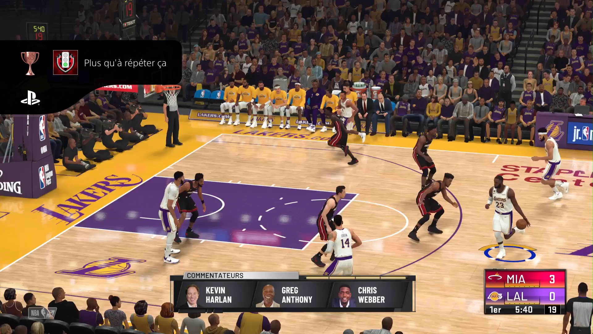 Le jeu NBA 2K21 en version PS4 // Source : Capture du jeu / 2K Sports