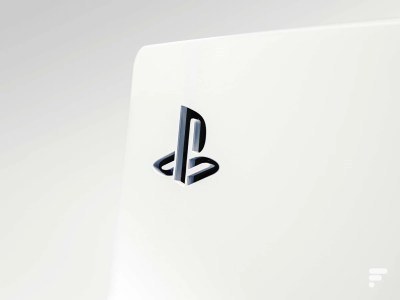 Logo PlayStation sur la PS5 // Source : Frandroid - Arnaud GELINEAU