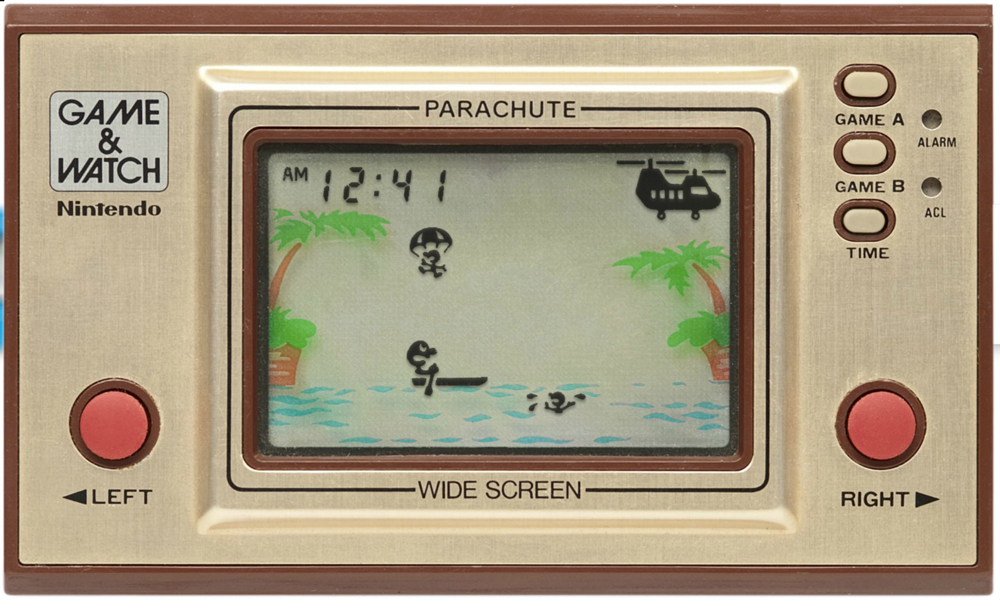 Le jeu Parachute sur Game and Watch // Source : Pica-Pic.com