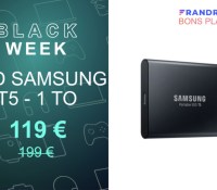 Samsung T5 SSD 1 To black friday 2020