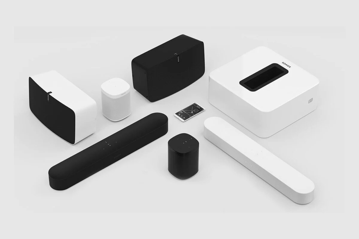 The range of speakers, soundbars and audio devices from sonos