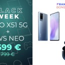 Le Vivo X51 5G est à 699 € au lieu de 799 avec des écouteurs sans fil offerts