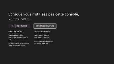 Les options d'alimentation sur Xbox