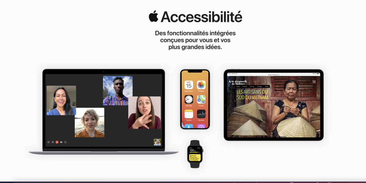 Apple accessibilité site