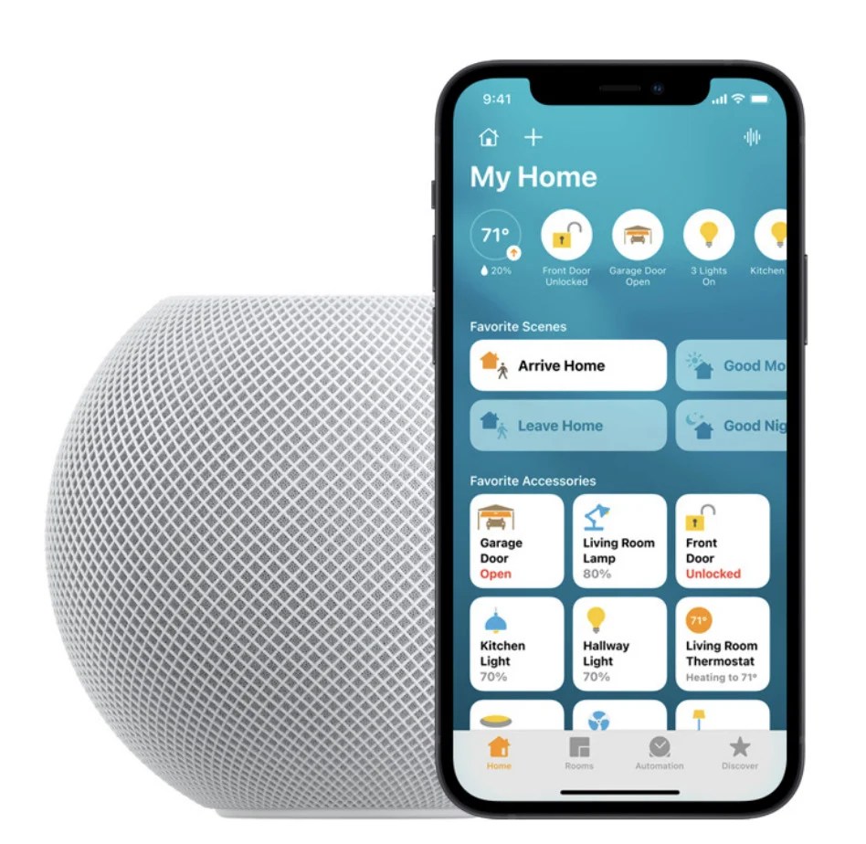 Apple HomePod mini configuration app Maison