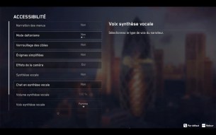 Les réglages d'accessibilité dans Watch Dogs Legion