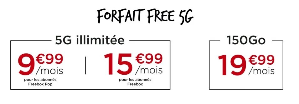 Free Mobile 5G forfait