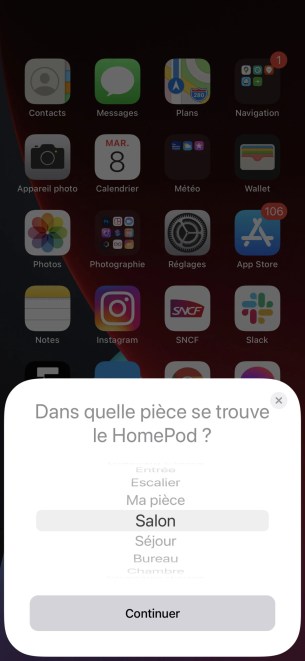 Apple HomePod mini configuration Etape 2