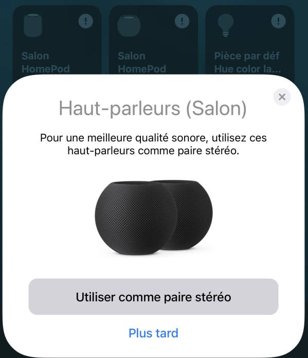 Apple HomePod mini stereo