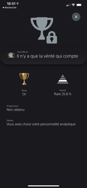 PS5 trophées masqués application mobile demasqué