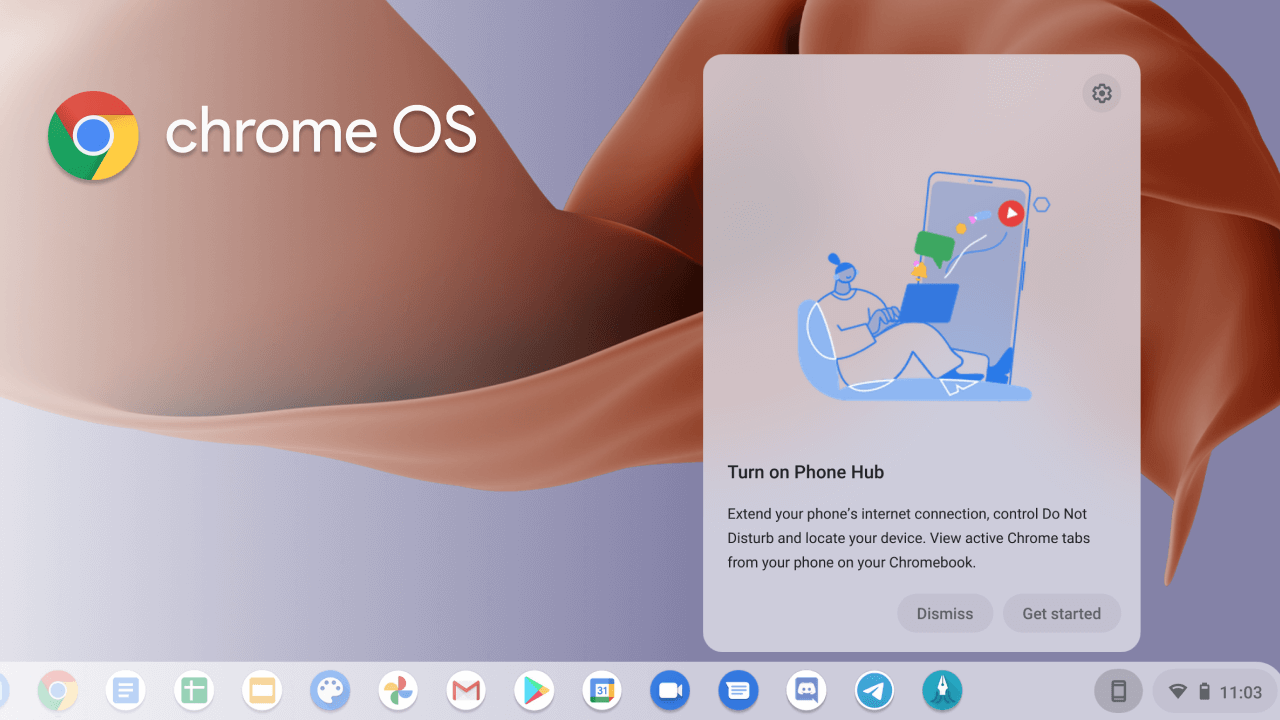 Chrome OS Phone Hub