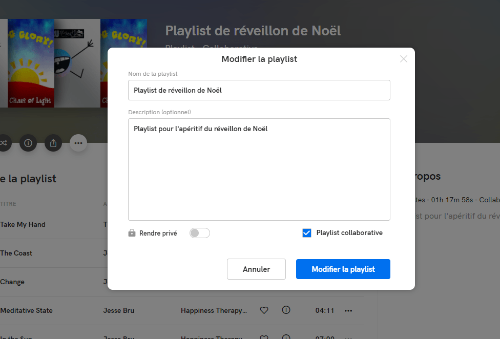 Qobuz vous permet de créer des playlists collaboratives